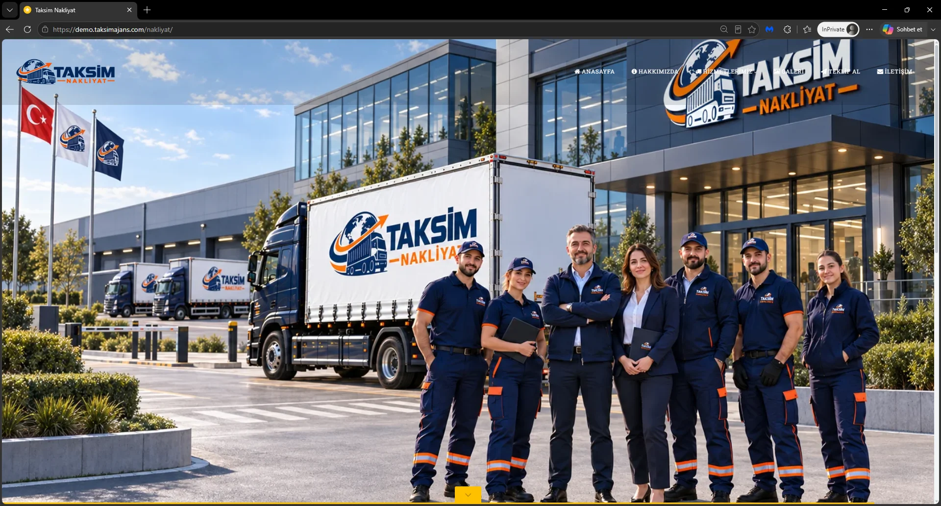 Demo Nakliyat Firması Sitesi